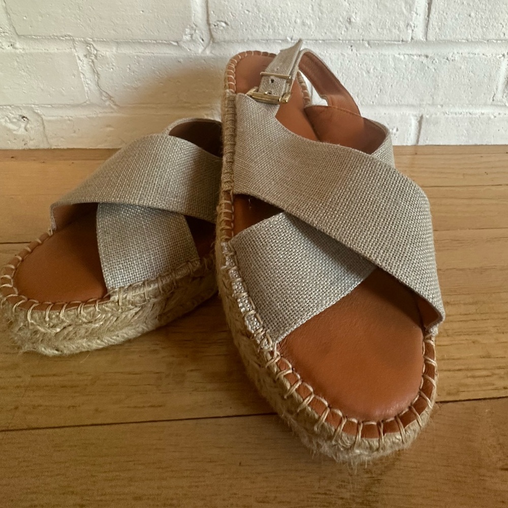 Alohas Linen Sandals Sz 7.5